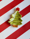 Hand-Painted Stoneware Christmas Tree Dish