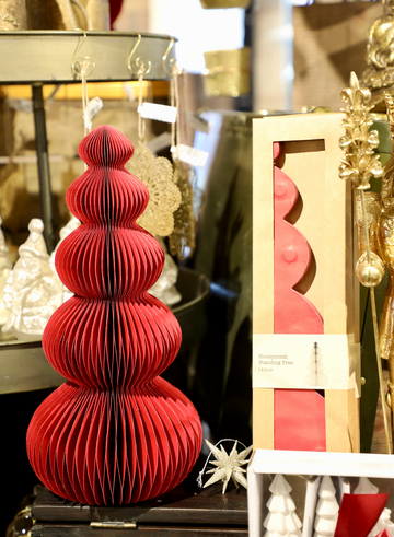 Paper Folding Honeycomb Tree (Red)