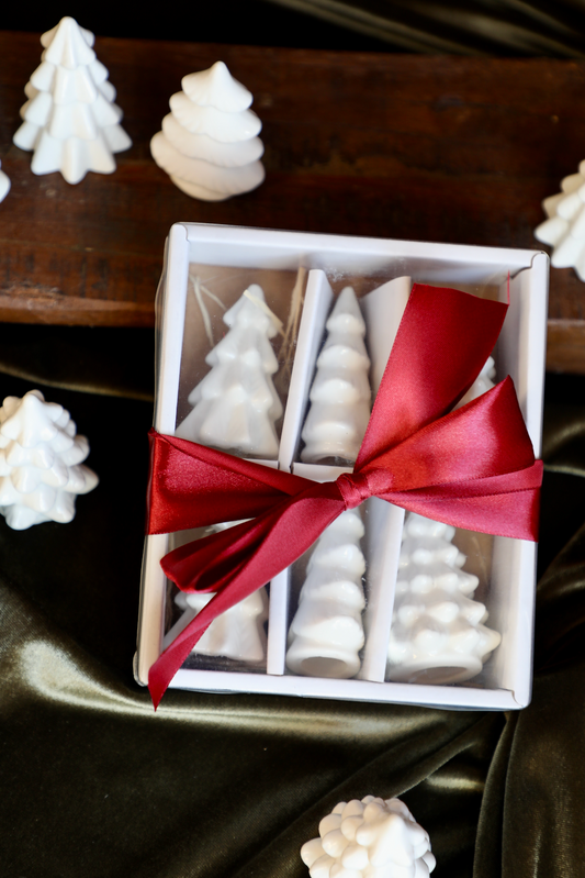 Stoneware Trees, Boxed Set of 6