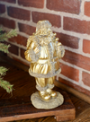 Resin Gold Antique Santa
