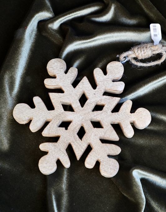 6" Wood Snowflake