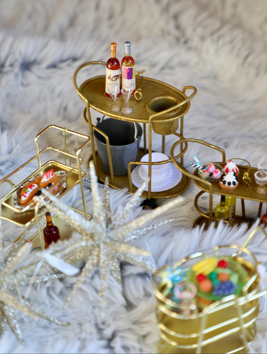 Metal Bar Cart Ornament