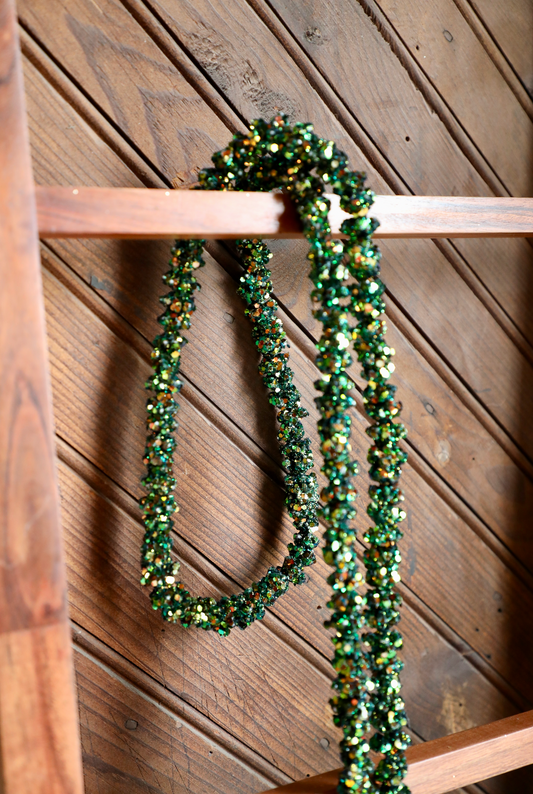 72"L Foam & Glitter Ball Garland