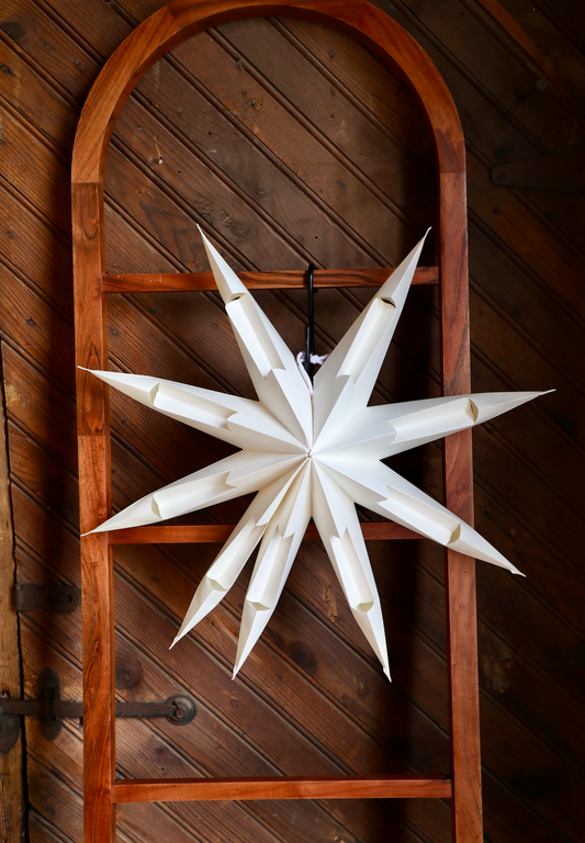 22" H Folding Star Ornament with LED Light