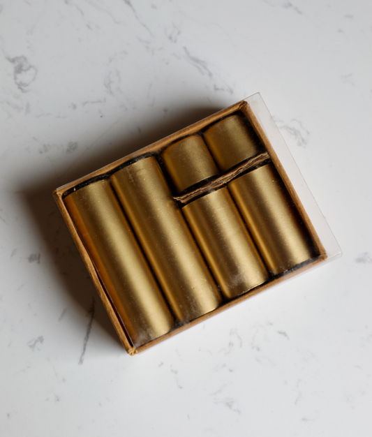 Metal Magnetic Taper Holders, Gold Finish