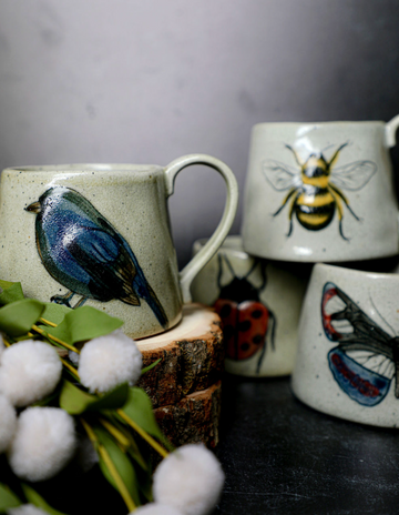 18 oz Botanical Stoneware Mug