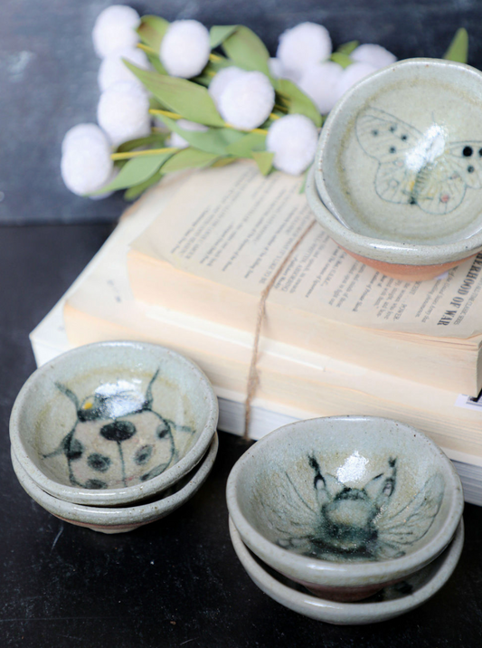 Botanical Stoneware Mini Bowl