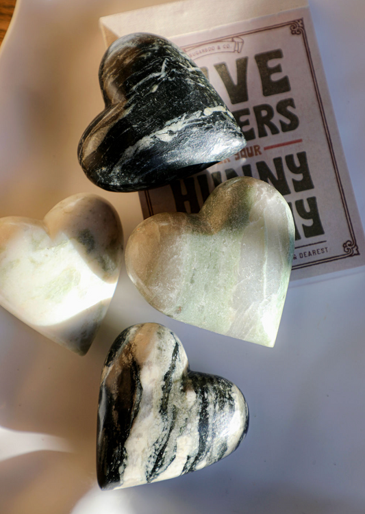 Assorted Marble Heart (Color will vary)