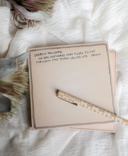 Dearly Beloved Square Notepad