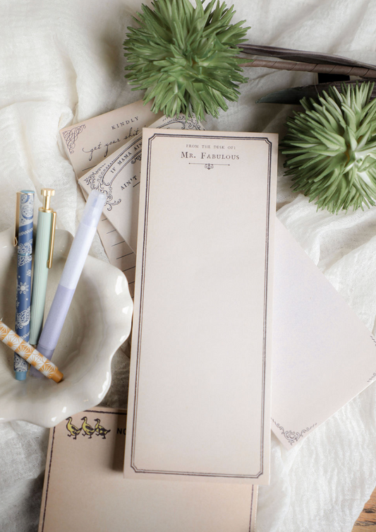 Mr. Fabulous Skinny Notepad