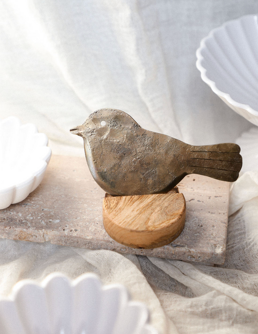 Hand Forged Metal Bird Cheese Knife