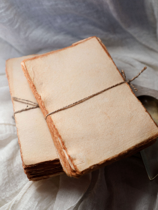 4x6 Inch Vintage Handmade Deckled Edge Paper
