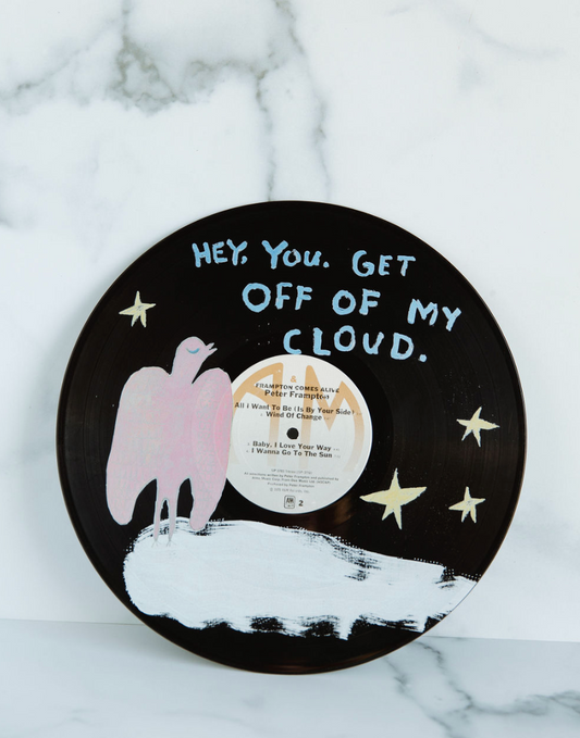Hand-Painted Vinyl Record