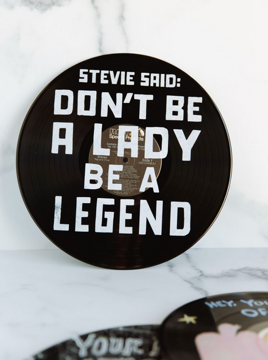 Hand-Painted Vinyl Record