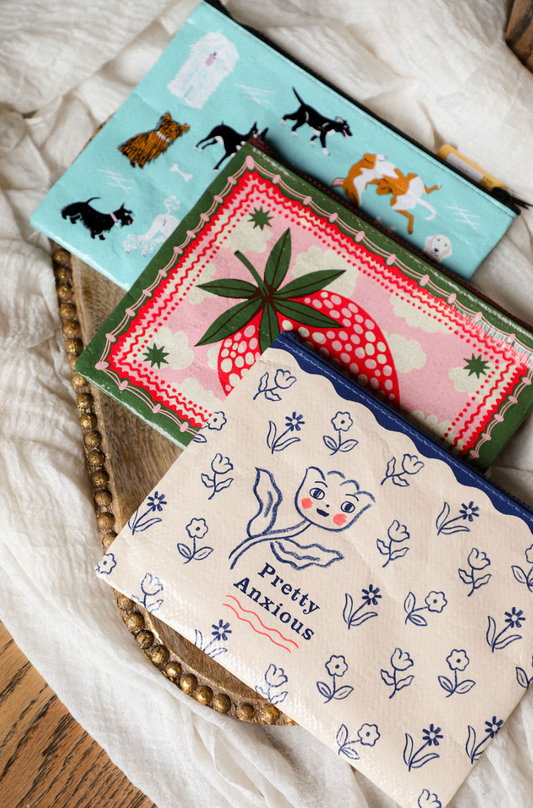 Blue Q Zipper Pouch