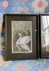 Wood Framed Swan Wall Décor