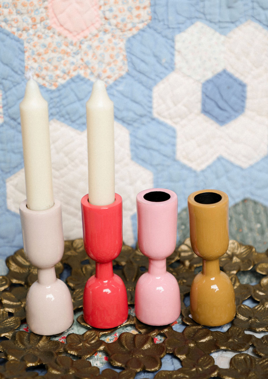 Enameled Taper Holder