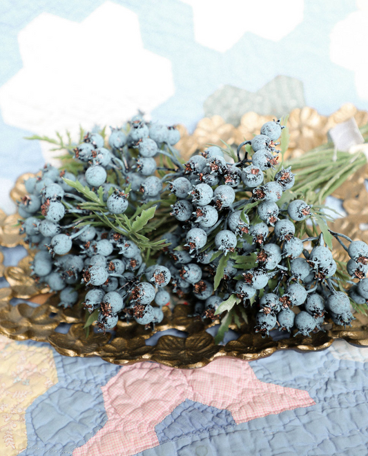 Artificial Blueberry Bundle
