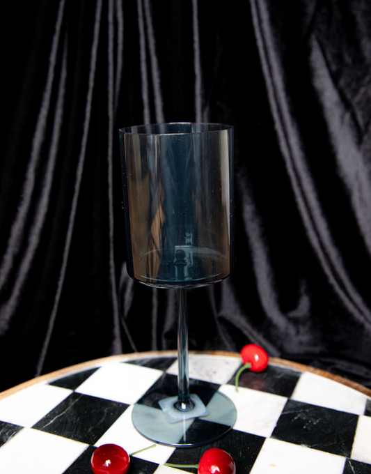 Acrylic Square Stemmed Wine Glass