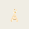 Shiny Gold Letter Charm