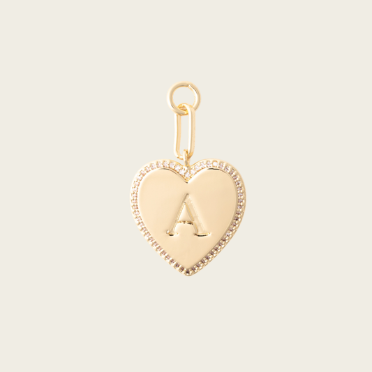 Heart Letter Charm