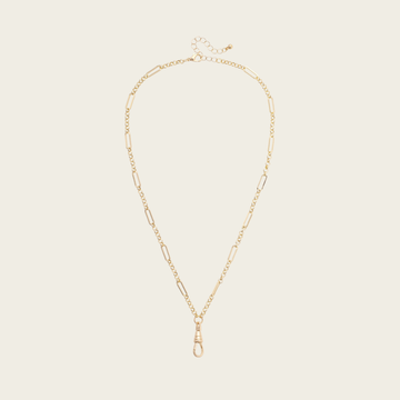 Annie Multi Link Charm Necklace Base in Shiny Gold