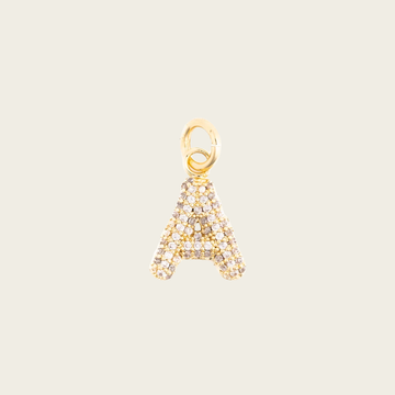 Sparkle Letter Charm