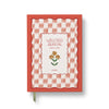 Floral ikat hardcover wellness journal from Papier, featuring a decorative frame and ribbon bookmark.