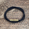 Flint Braided Bracelet: Brown / L