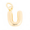 Shiny Gold Letter Charm