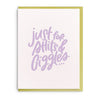 Giggles - Letterpress Everyday Greeting Card