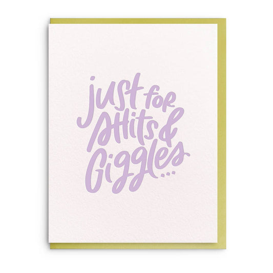 Giggles - Letterpress Everyday Greeting Card