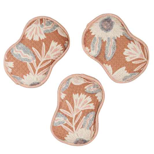 Reusable Sponges (Set of 3) - Jen Owens Pauline: Pecan