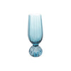 8 oz. Pleated Footed Champagne Glass, Blue