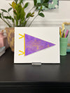 JMU- Woodrow Wilson Hall Pennant Sticker, Virginia College, College Water Bottle Sticker