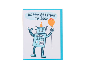 Robot Birthday Card