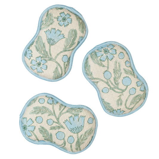 Reusable Sponges (Set of 3) - Jen Owens Frenchie: Sage
