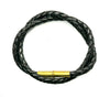 Flint Braided Bracelet: Brown / L