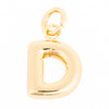 Shiny Gold Letter Charm