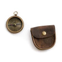 J. Cricket Compass with Leather Pouch