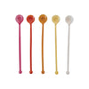 Resin Cocktail Spoon, 5 Marbled Colors