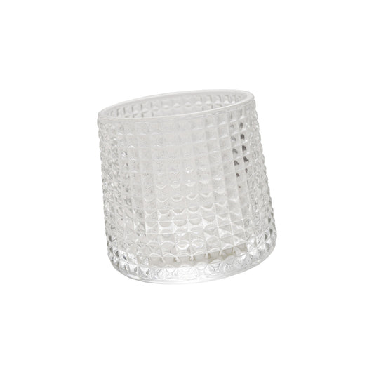 4 oz. Embossed Spinning Whiskey Drinking Glass