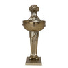 Cast Aluminum Labrador Holding Bowl, Gold Finish
