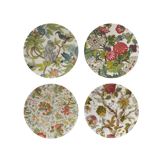 Botanical Printed Stoneware Plate