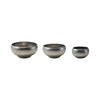 Stainless Steel Nesting Bowls, Brushed Pewter Finish, Set of 3