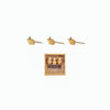 Stainless Steel Cheese Knives w/ Mouse Shaped Handles & Faux Leather Ears, Boxed Set of 3
