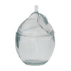 8 oz. Recycled Pressed Glass Lemon Shaped Jar