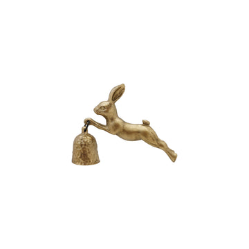 Pewter Rabbit Shaped Candle Snuffer w/ Antique Gold Finish