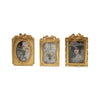 Resin Photo Frame with Bow, Gold Finish, 3 Styles (Holds 4" x 6" Photo)