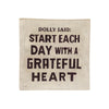 Dolly Said Small Square Decoupage Plate